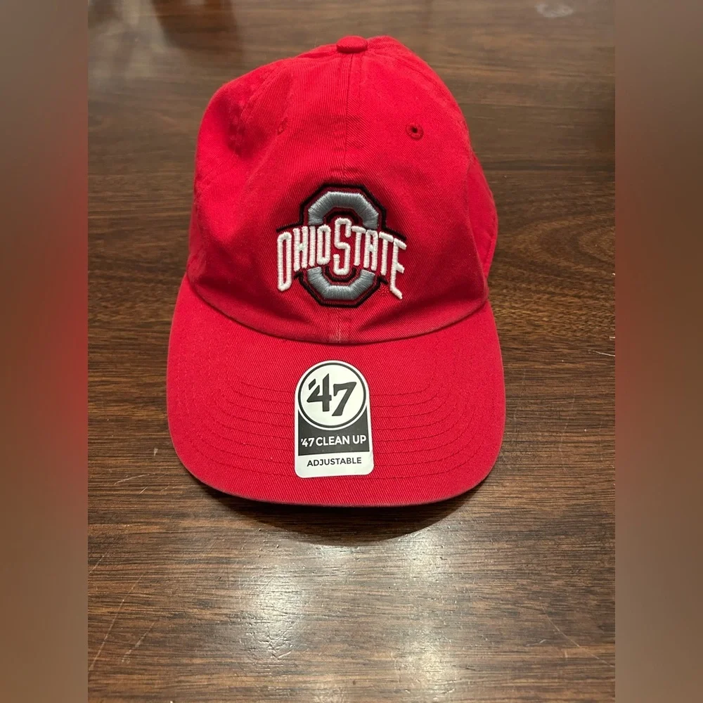 '47 Red Ohio State Embroidered Baseball Cap